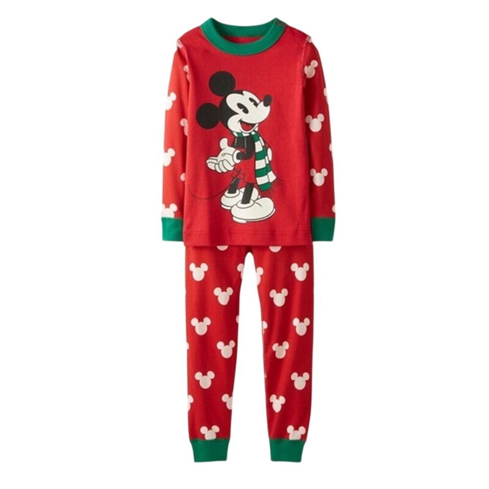 Hanna Andersson Disney Mickey Mouse Organic Cotton Pajamas Size 6/7